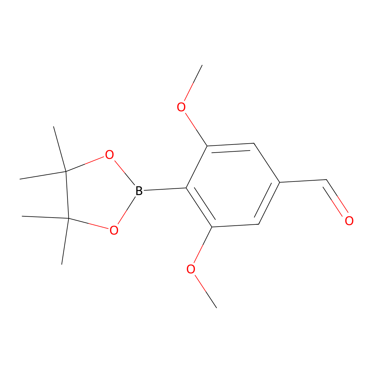 3,5-Dimethoxy-4-(4,4,5,5-tetramethyl-1,3,2-dioxaborolan-2-yl)benzaldehyde molecular structure, CAS 2797183-41-4