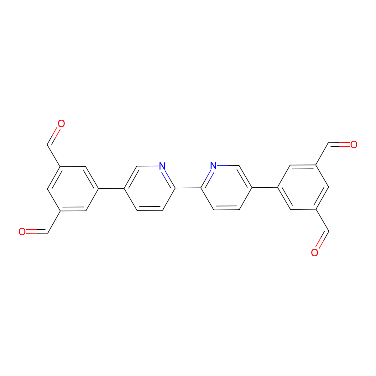 5,5'-([2,2'-Bipyridine]-5,5'-diyl)diisophthalaldehyde molecular structure, CAS 2797214-05-0