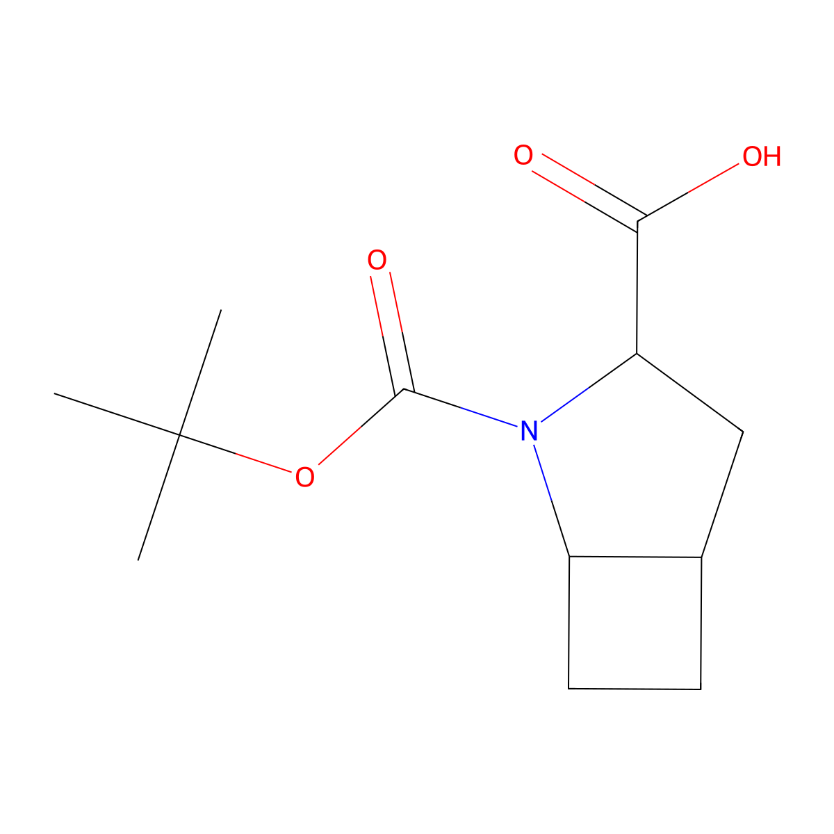 (1R,3S,5R)-2-tert-butoxycarbonyl-2-azabicyclo[3.2.0]heptane-3-carboxylic acid molecular structure, CAS 2797238-22-1