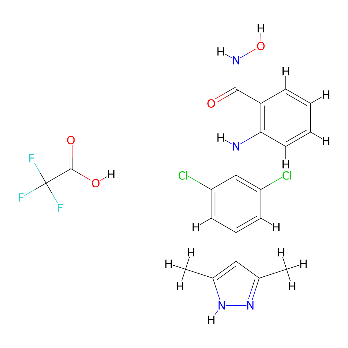 Fto-IN-1 (tfa) molecular structure, CAS 2797619-81-7