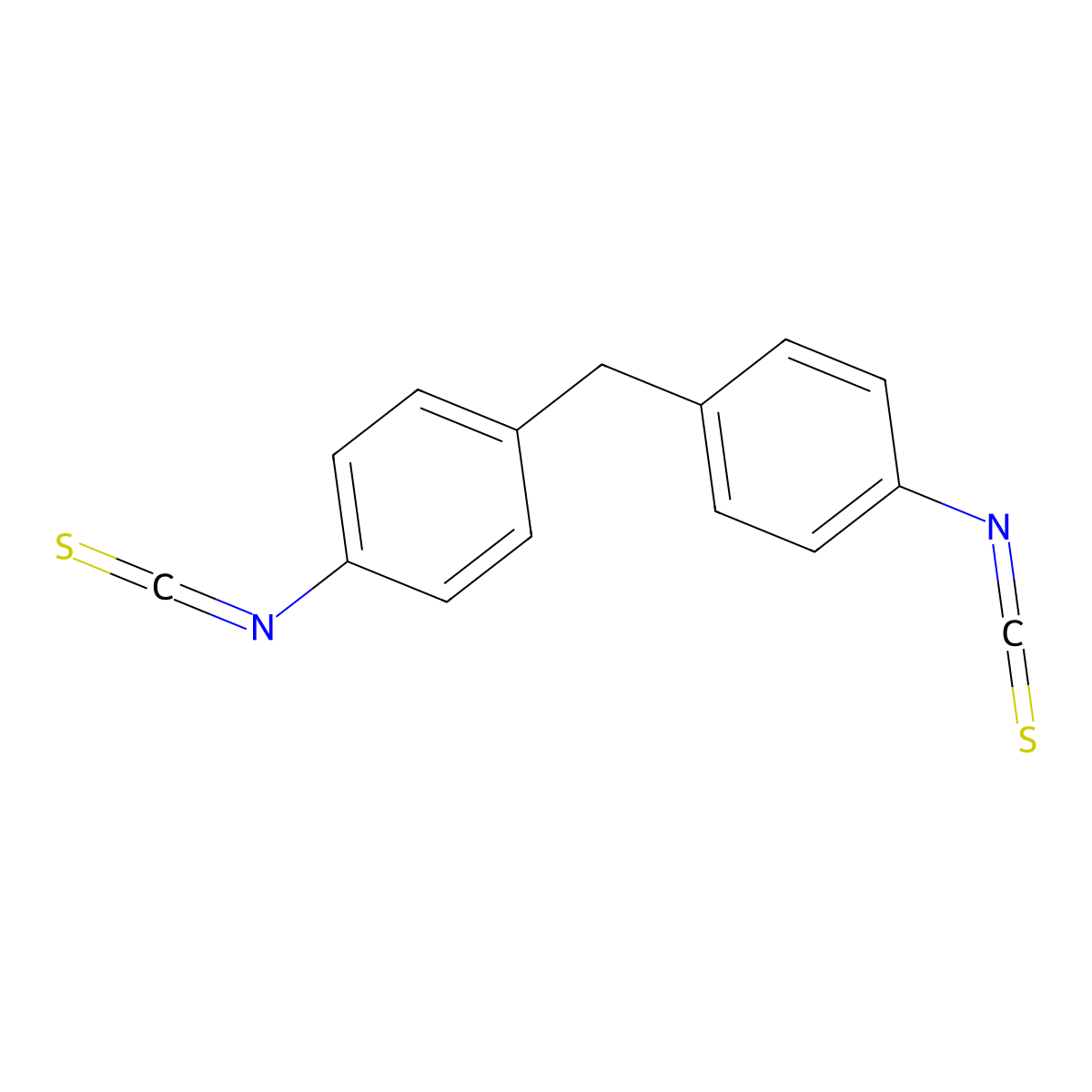 4,4'-Methylenebis(phenyl isothiocyanate) molecular structure, CAS 2798-05-2