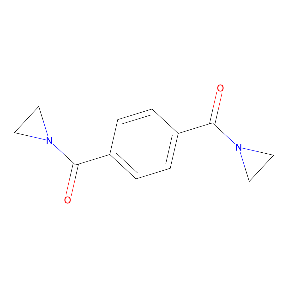 Terephthaloylbis(1-aziridine) molecular structure, CAS 2798-17-6