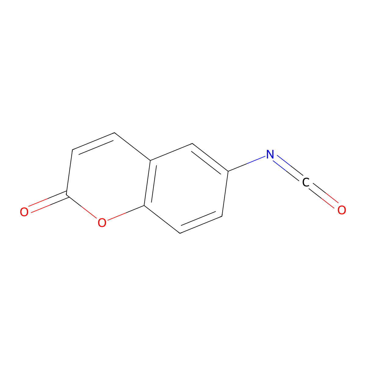 6-isocyanato-2H-chromen-2-one molecular structure, CAS 2798-42-7