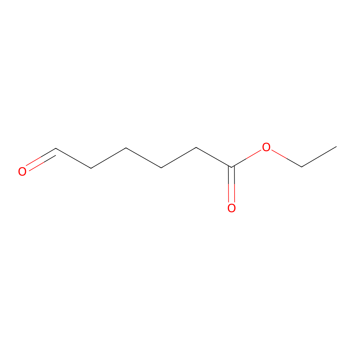 Ethyl 6-oxohexanoate molecular structure, CAS 27983-42-2