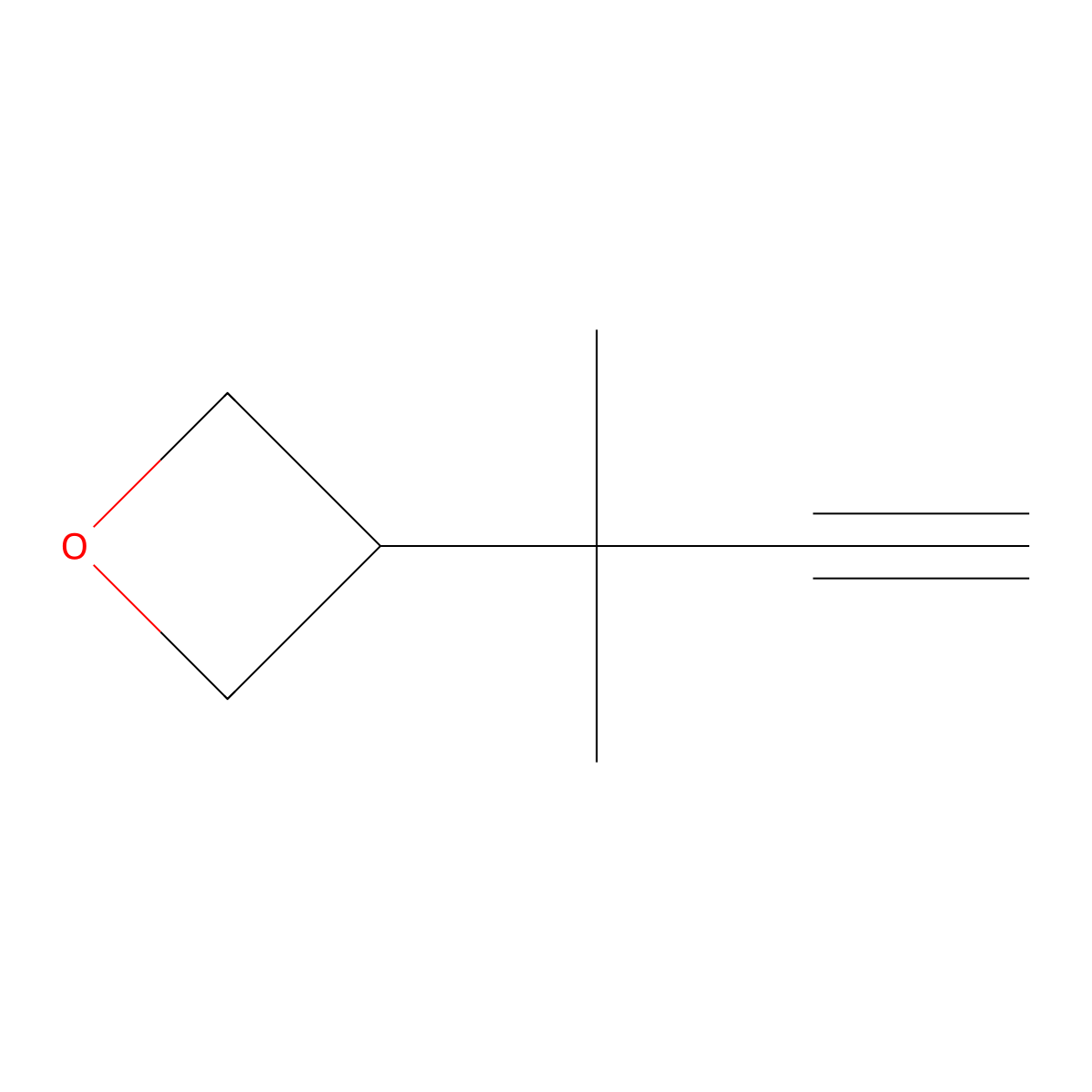 3-(2-Methylbut-3-yn-2-yl)oxetane molecular structure, CAS 2798835-28-4