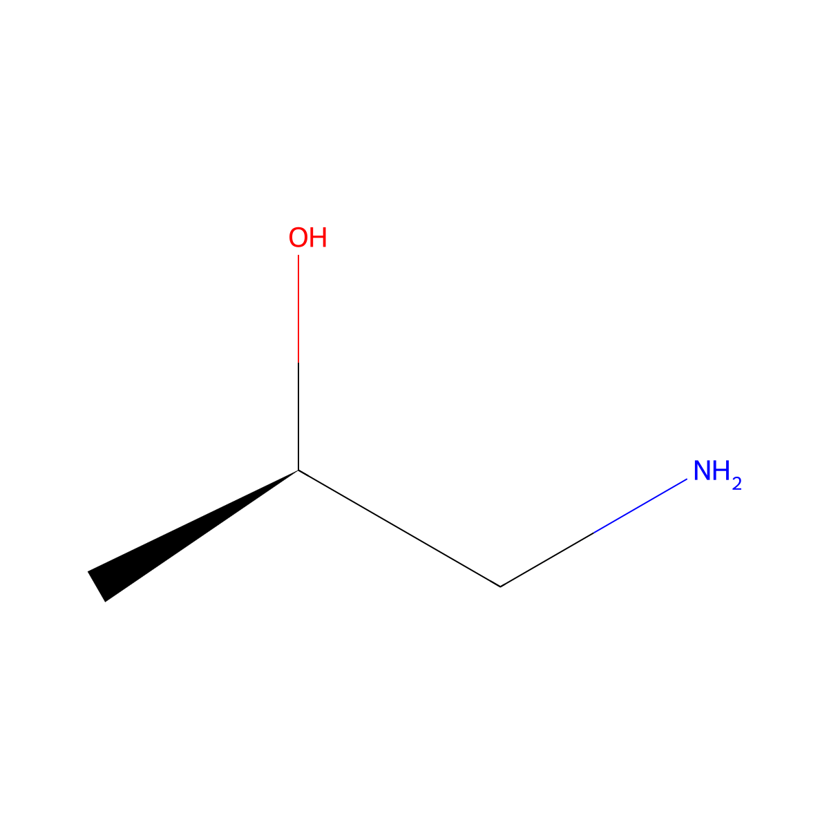 (2R)-1-aminopropan-2-ol molecular structure, CAS 2799-16-8