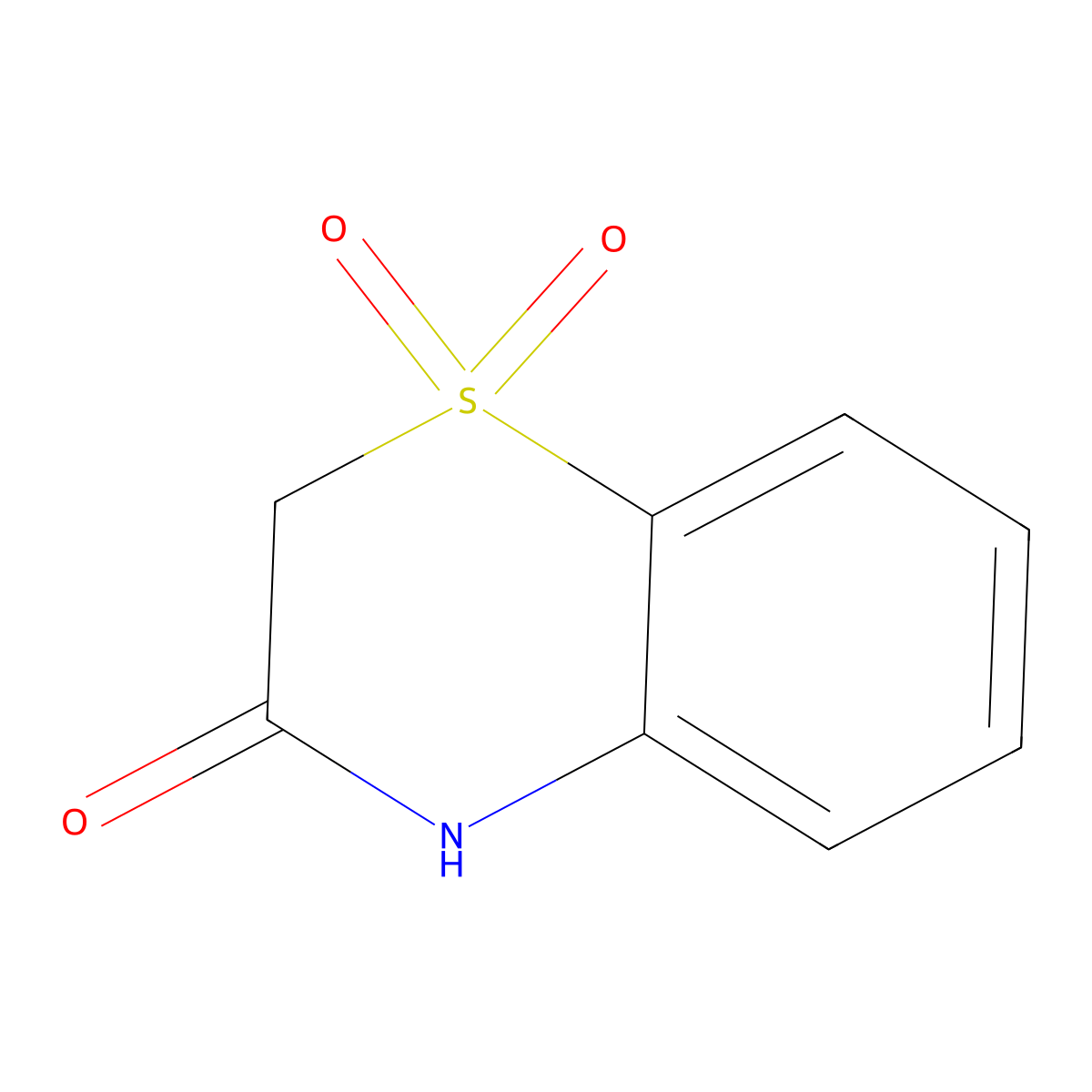 2H-1,4-Benzothiazin-3(4H)-one 1,1-dioxide molecular structure, CAS 2799-68-0