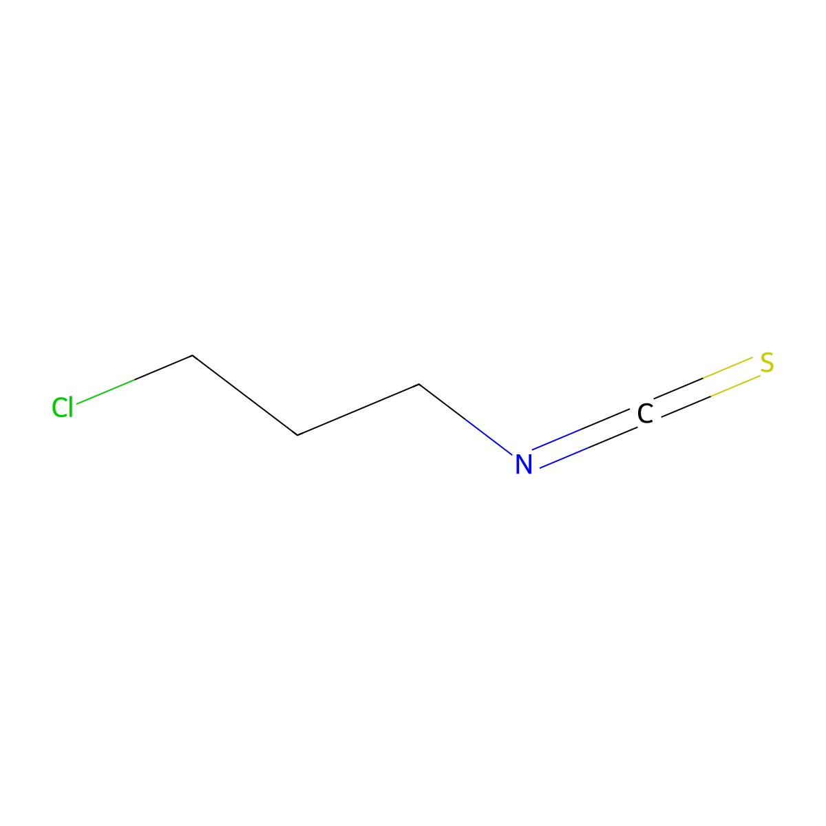 3-Chloropropyl isothiocyanate molecular structure, CAS 2799-72-6