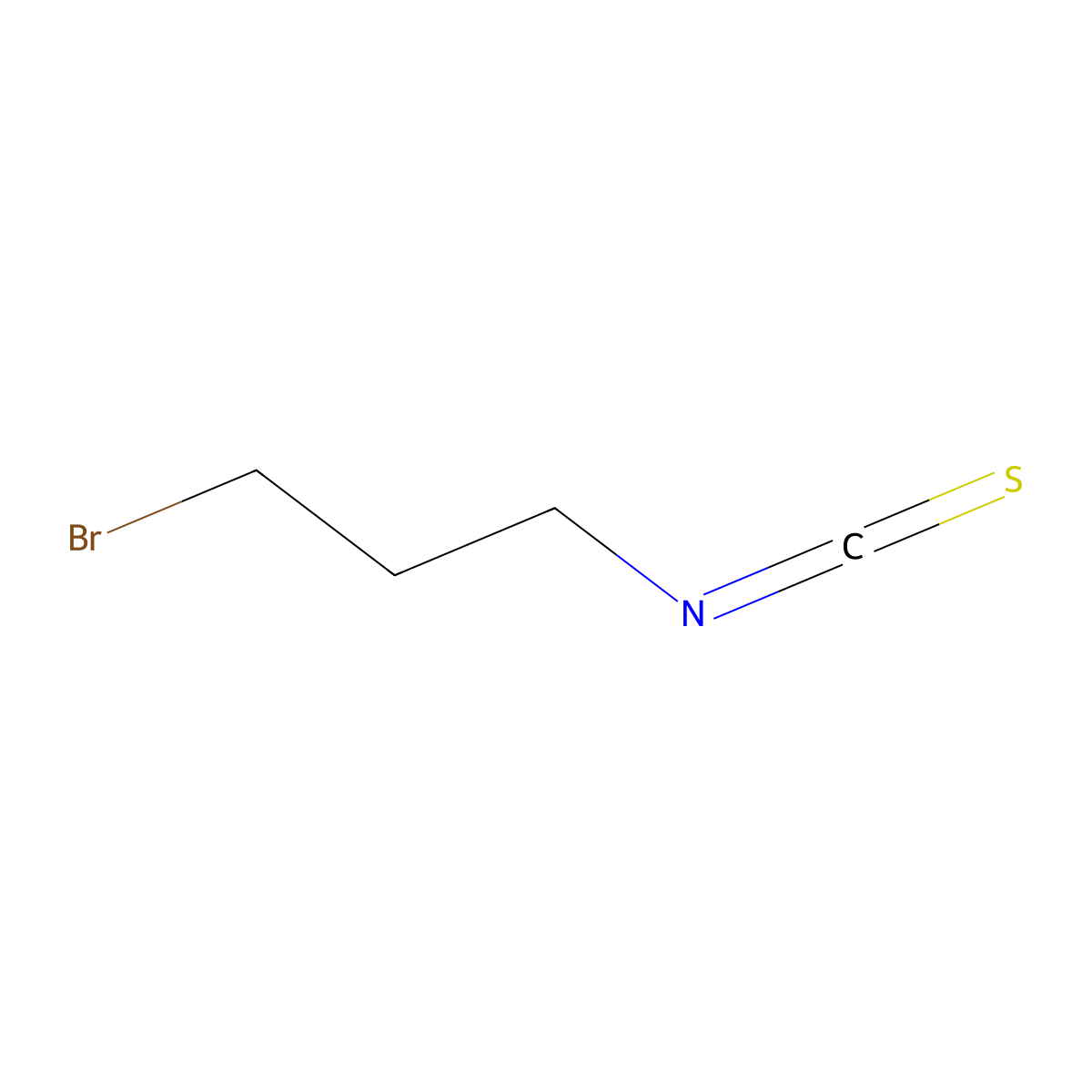 3-Bromopropyl isothiocyanate molecular structure, CAS 2799-73-7