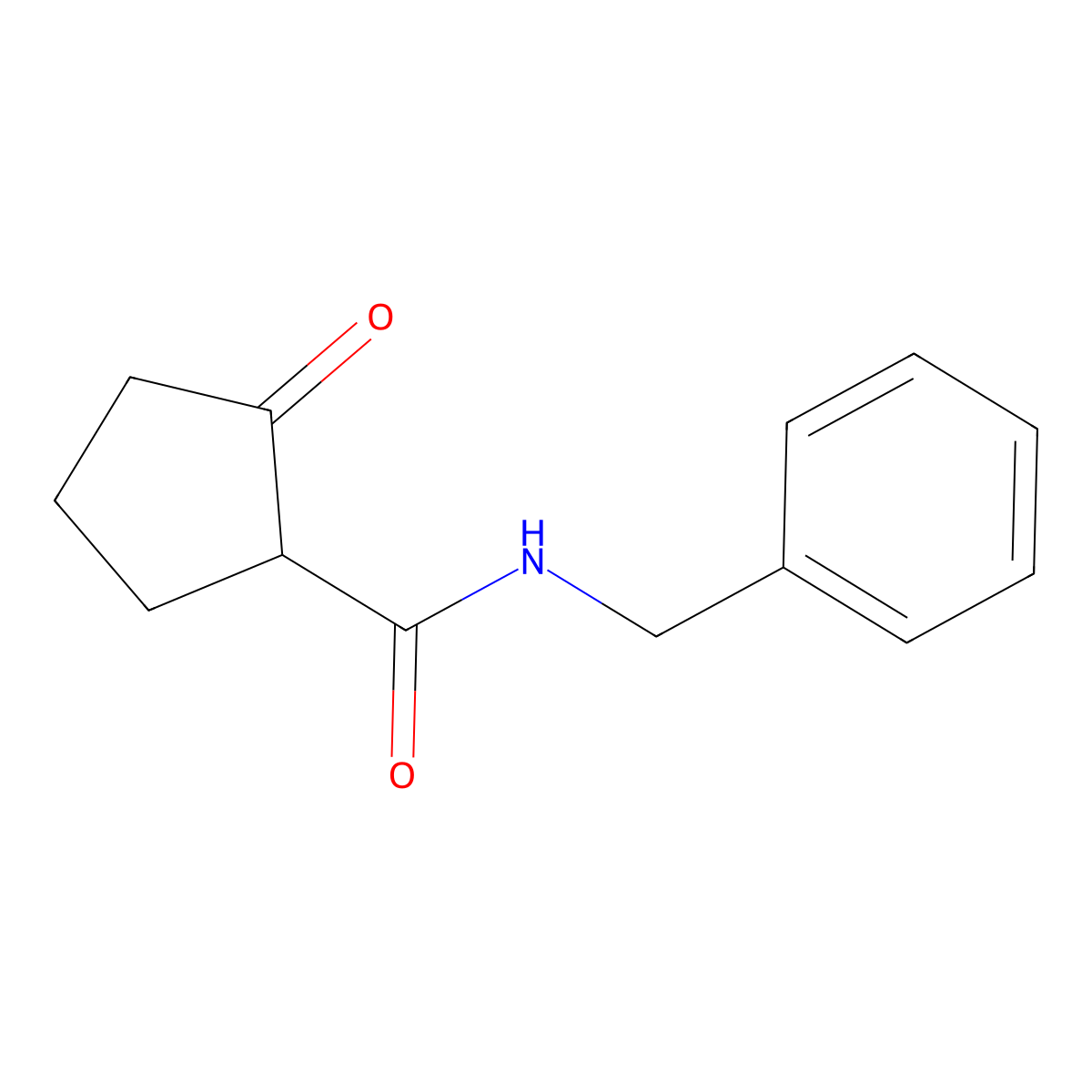 N-Benzyl-2-oxocyclopentane-1-carboxamide molecular structure, CAS 2799-86-2