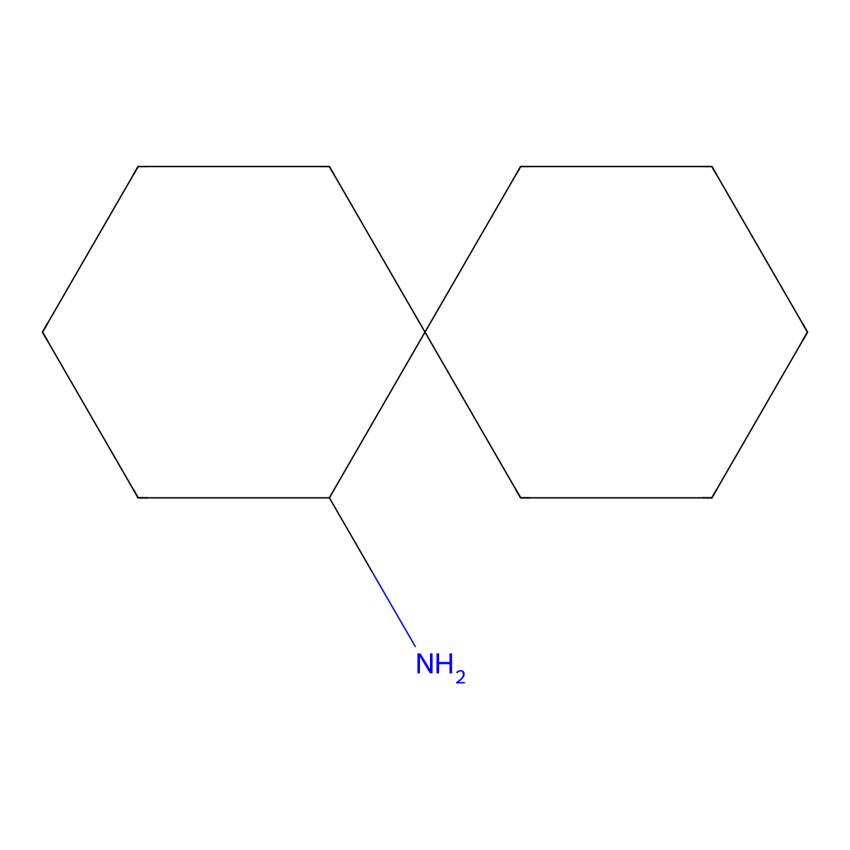 Spiro[5.5]undecan-1-amine molecular structure, CAS 27992-30-9