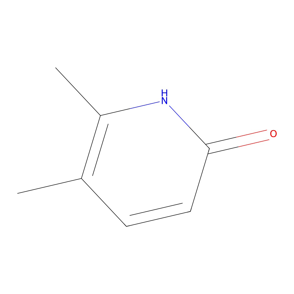 5,6-Dimethyl-2-pyridone molecular structure, CAS 27992-31-0