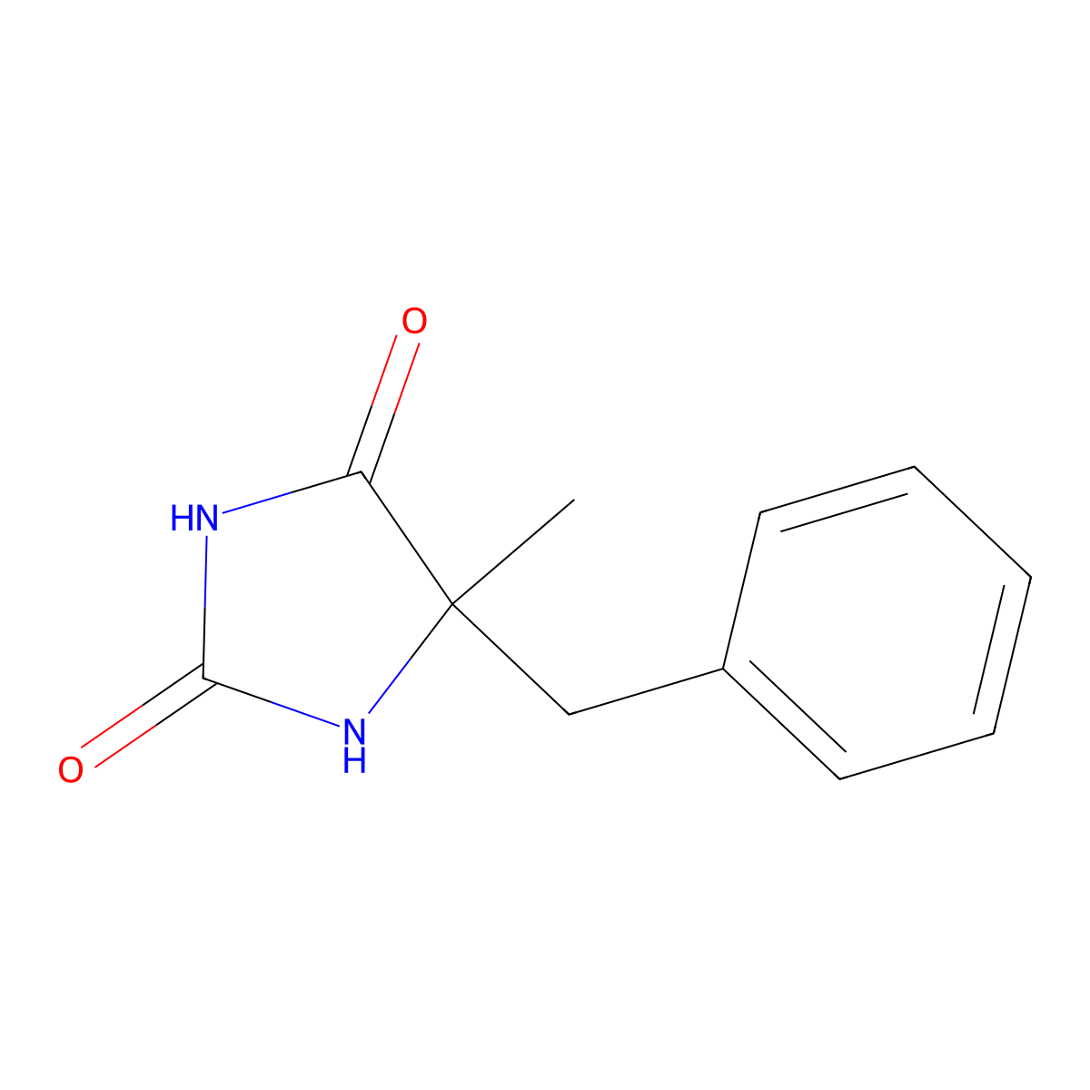 5-Benzyl-5-methylimidazolidine-2,4-dione molecular structure, CAS 27993-44-8