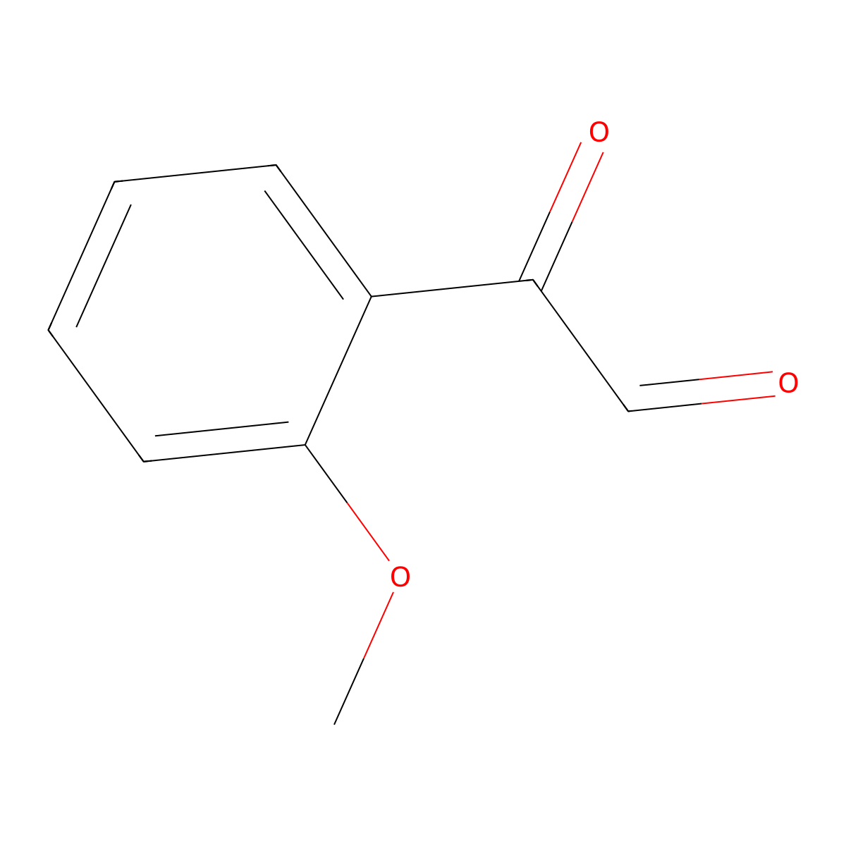 2-(2-Methoxyphenyl)-2-oxoacetaldehyde molecular structure, CAS 27993-70-0