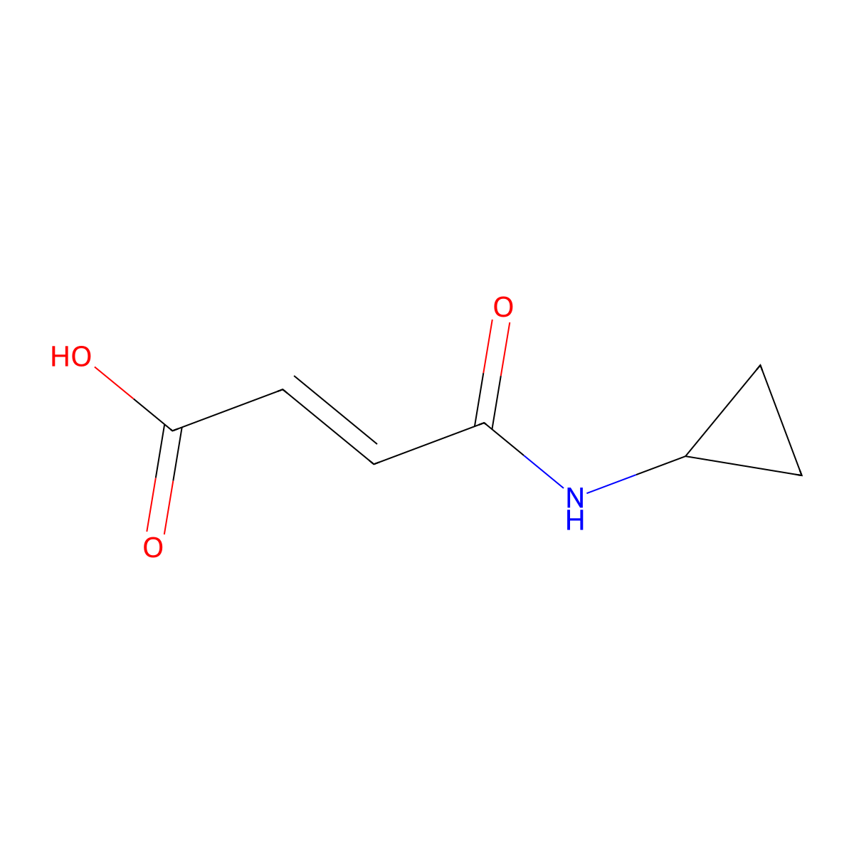 N-cyclopropyl maleamic acid molecular structure, CAS 27995-78-4