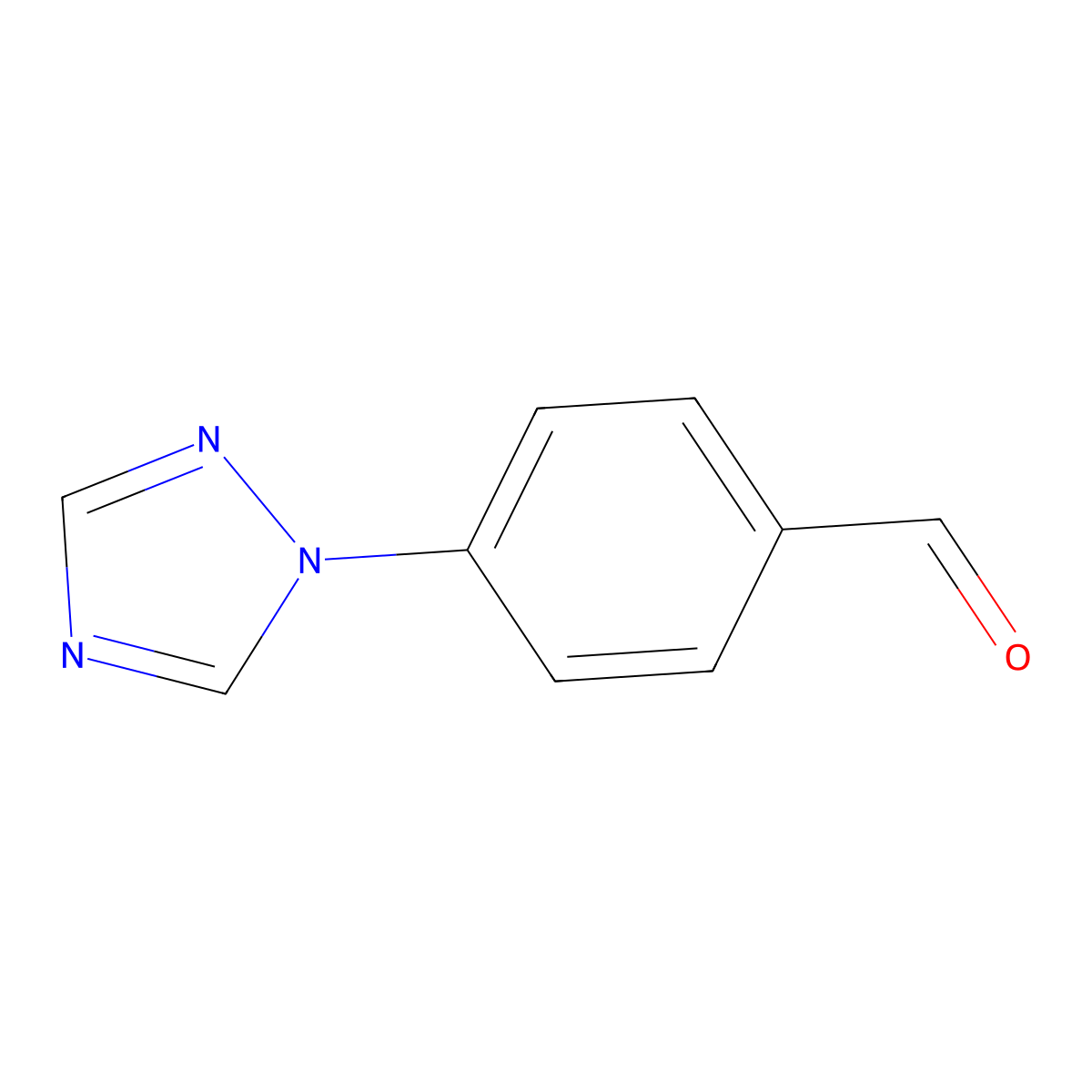 4-(1H-1,2,4-triazol-1-yl)benzaldehyde molecular structure, CAS 27996-86-7