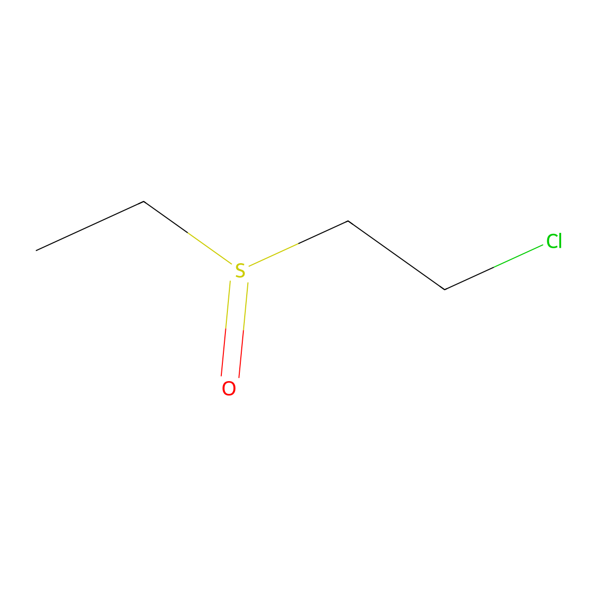1-Chloro-2-(ethanesulfinyl)ethane molecular structure, CAS 27998-62-5
