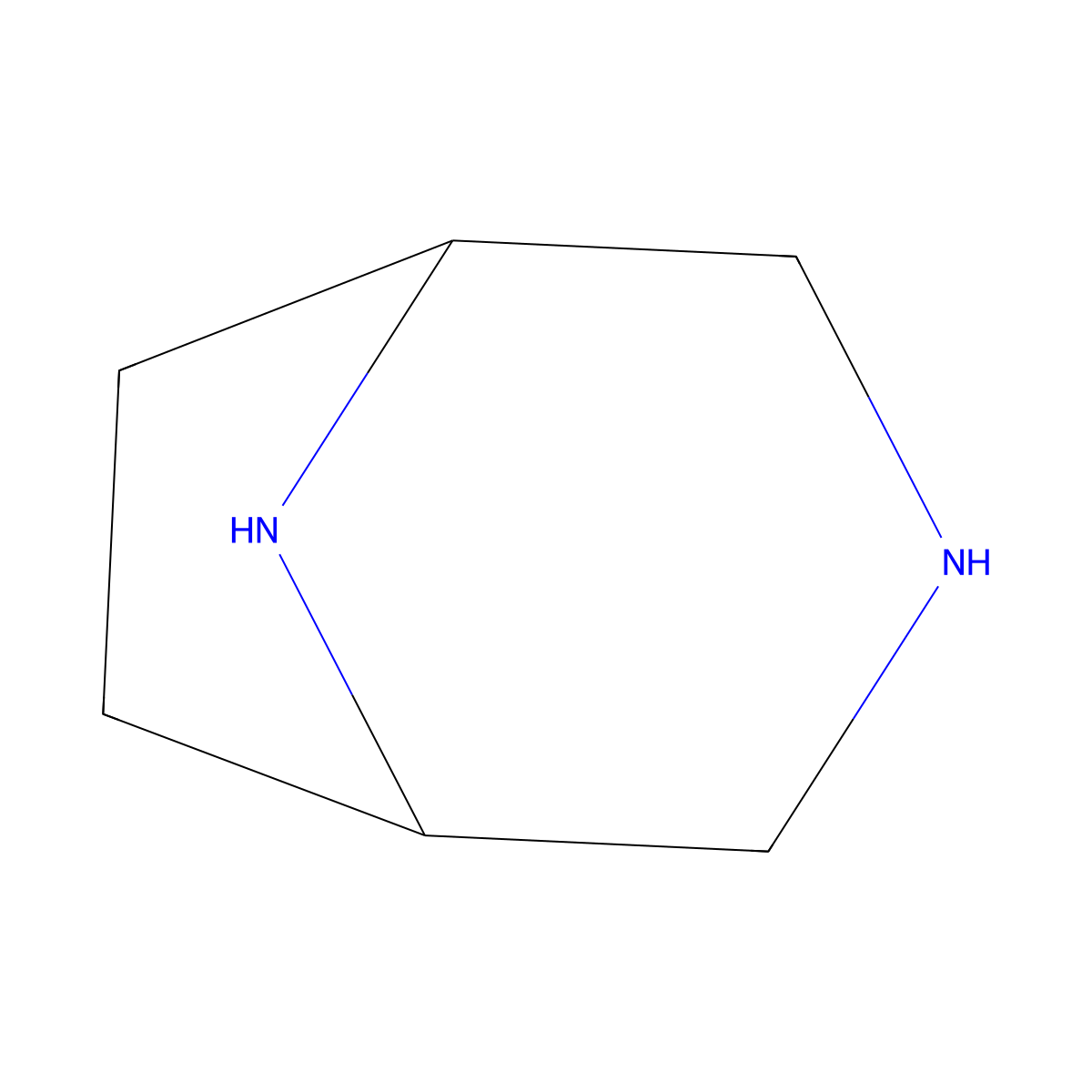 3,8-Diazabicyclo(3.2.1)octane molecular structure, CAS 280-06-8