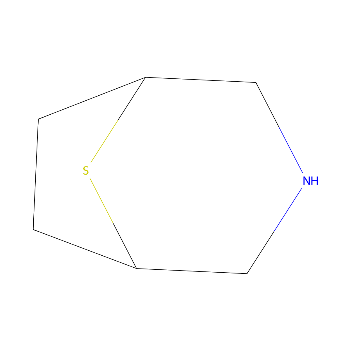 8-Thia-3-aza-bicyclo[3.2.1]octane molecular structure, CAS 280-25-1