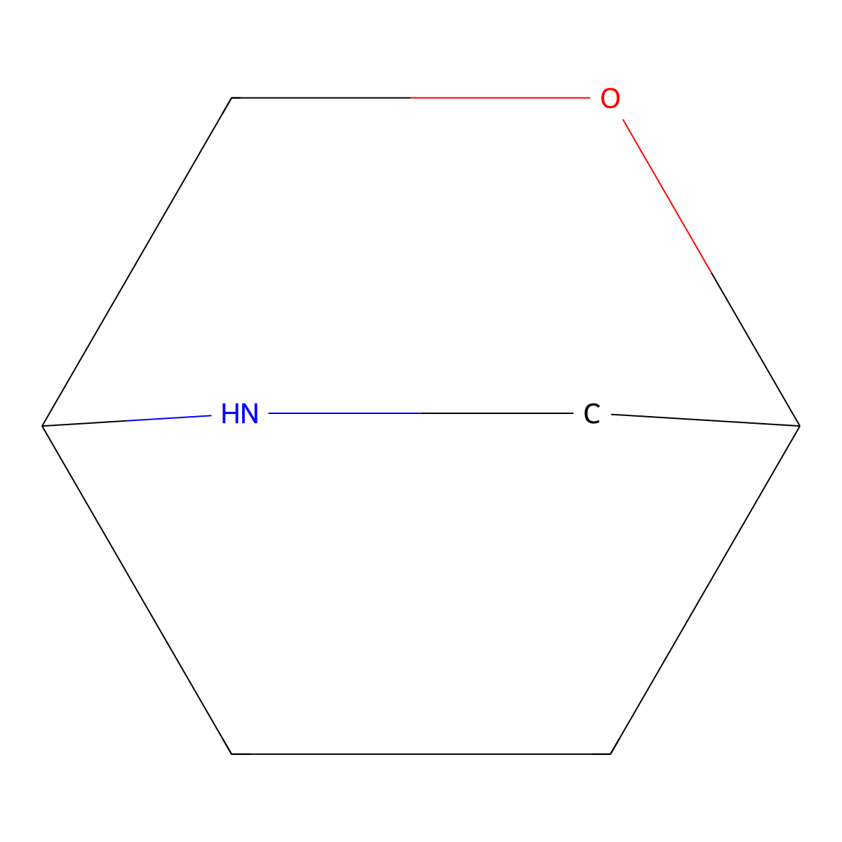 2-Oxa-5-azabicyclo[2.2.2]octane molecular structure, CAS 280-51-3