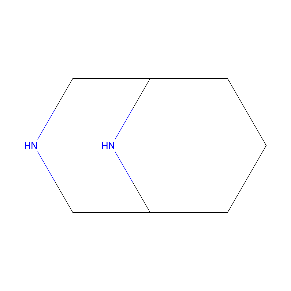 3,9-Diazabicyclo[3.3.1]nonane molecular structure, CAS 280-98-8