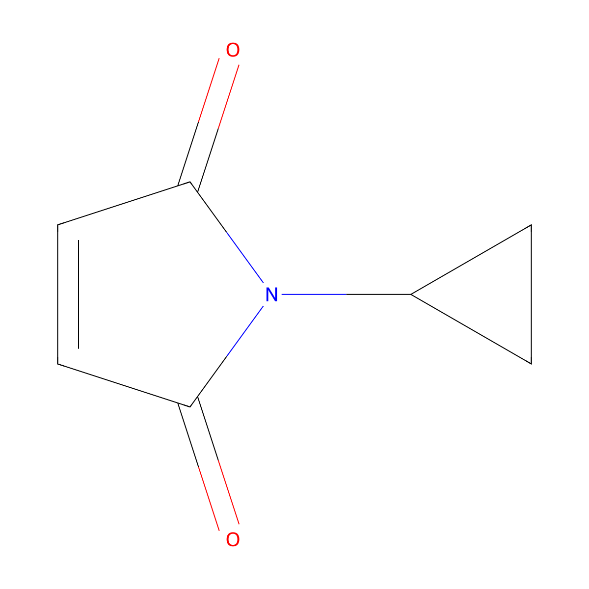 1-cyclopropyl-1H-pyrrole-2,5-dione molecular structure, CAS 28001-33-4