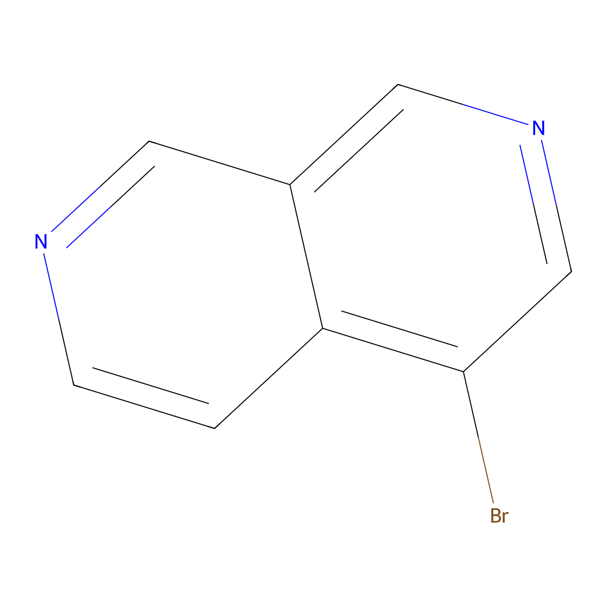 4-Bromo-2,7-naphthyridine molecular structure, CAS 28002-16-6