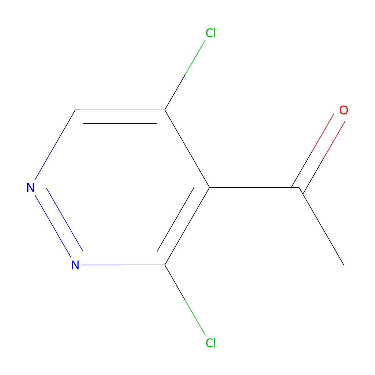1-(3,5-Dichloropyridazin-4-yl)ethan-1-one molecular structure, CAS 2800226-83-7