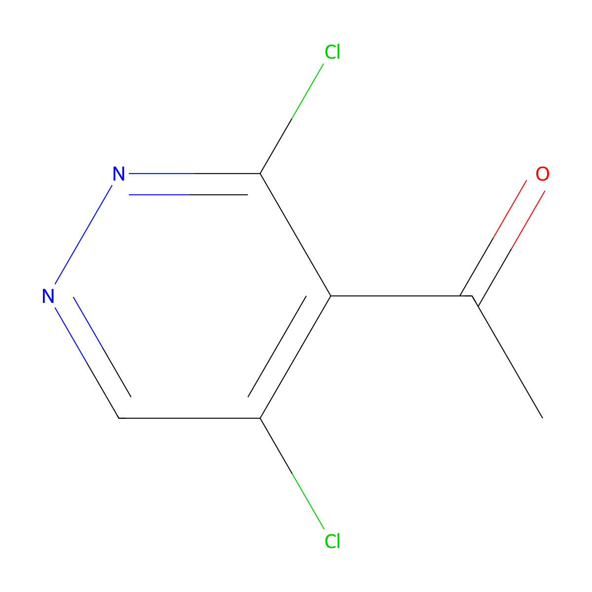 1-(3,5-Dichloropyridazin-4-yl)ethan-1-one molecular structure, CAS 2800226-83-7