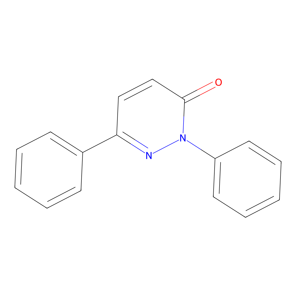 2,6-Diphenyl-3(2H)-pyridazinone molecular structure, CAS 28006-42-0