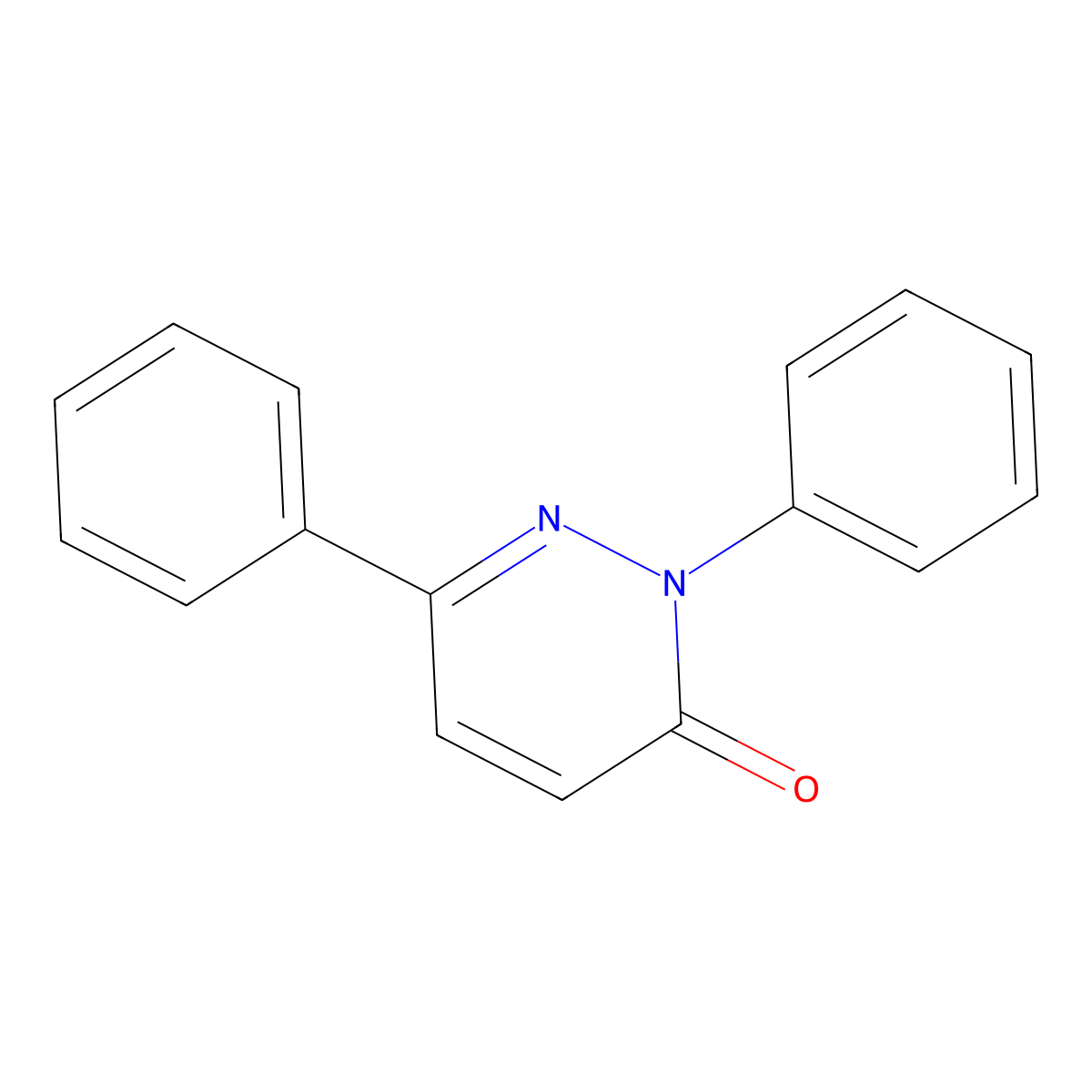 2,6-Diphenyl-3(2H)-pyridazinone molecular structure, CAS 28006-42-0