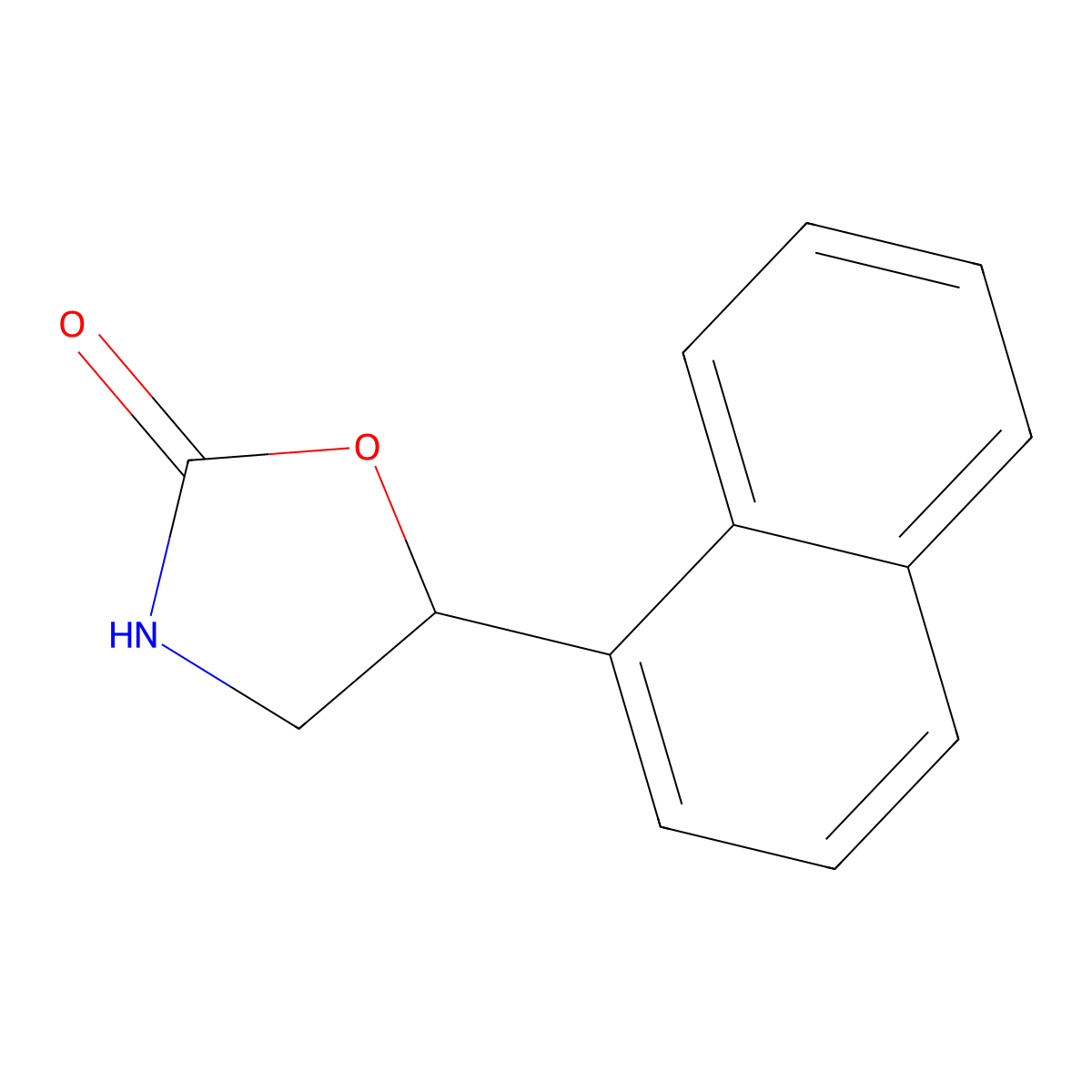 5-(Naphthalen-1-yl)-1,3-oxazolidin-2-one molecular structure, CAS 28007-44-5