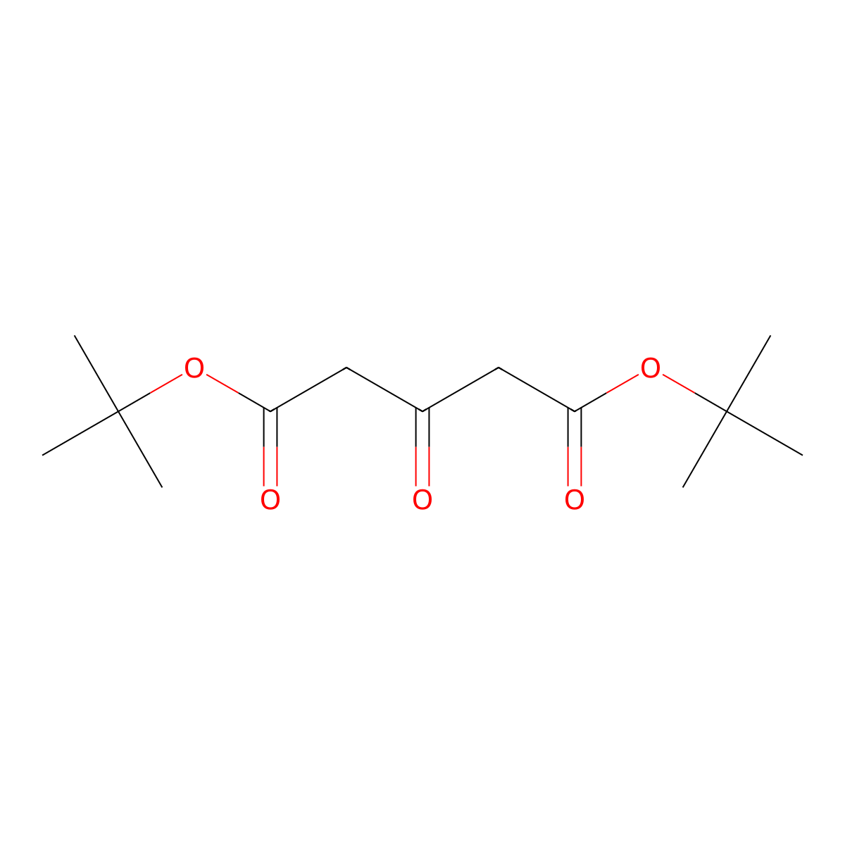 Bis(1,1-dimethylethyl) 3-oxoglutarate molecular structure, CAS 28009-80-5