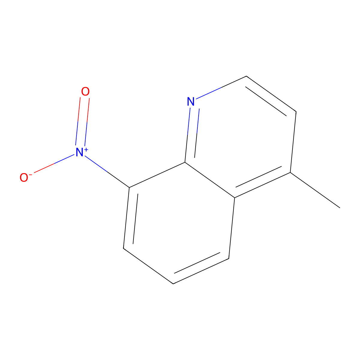 4-Methyl-8-nitroquinoline molecular structure, CAS 2801-29-8