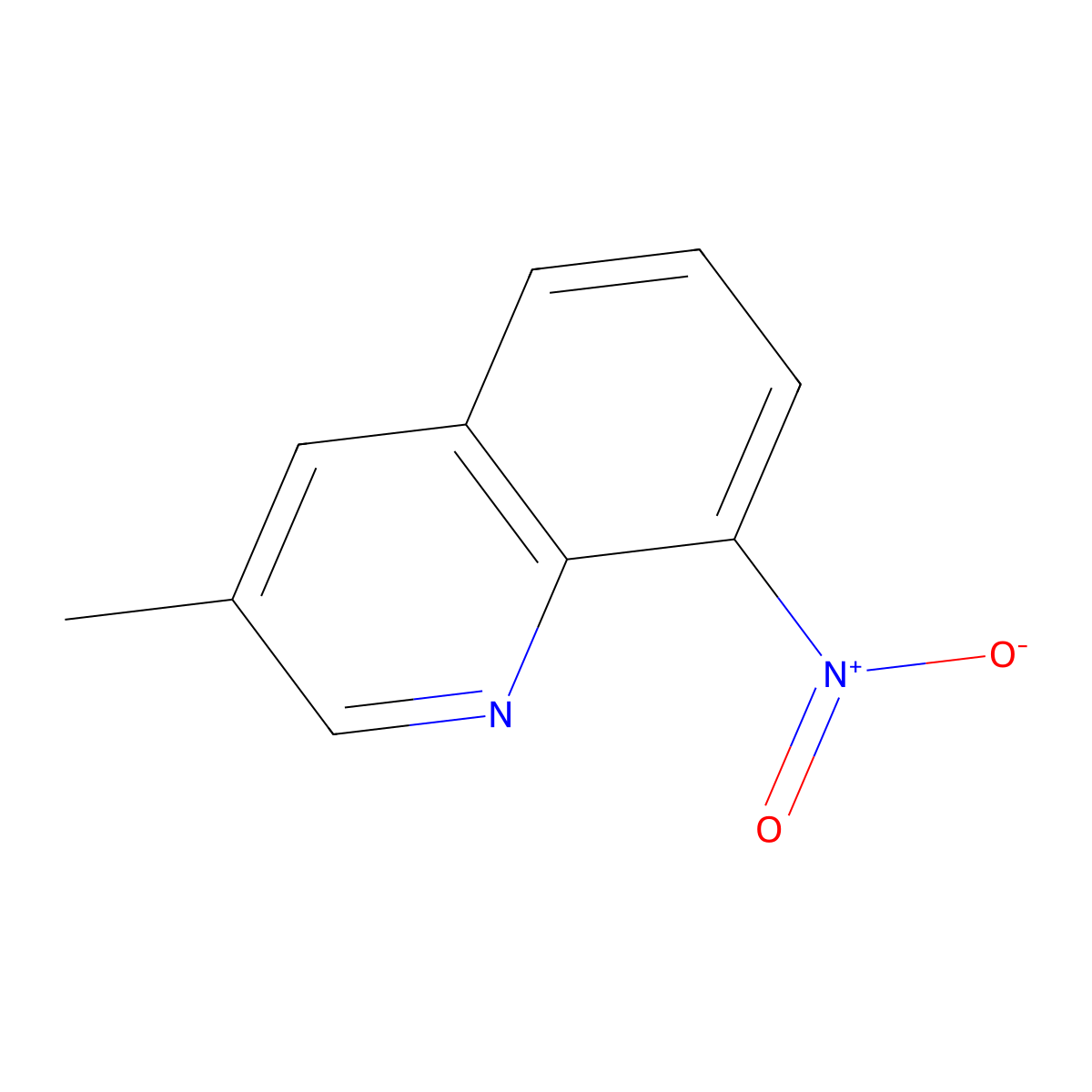 3-Methyl-8-nitroquinoline molecular structure, CAS 2801-32-3