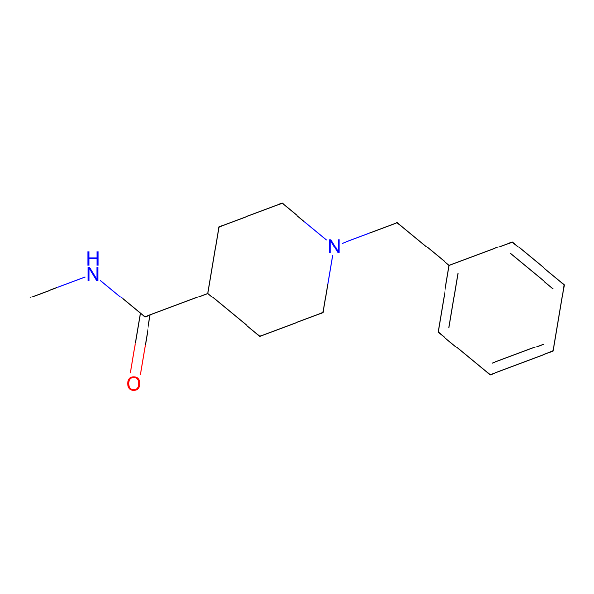 1-benzyl-N-methylpiperidine-4-carboxamide molecular structure, CAS 280111-63-9