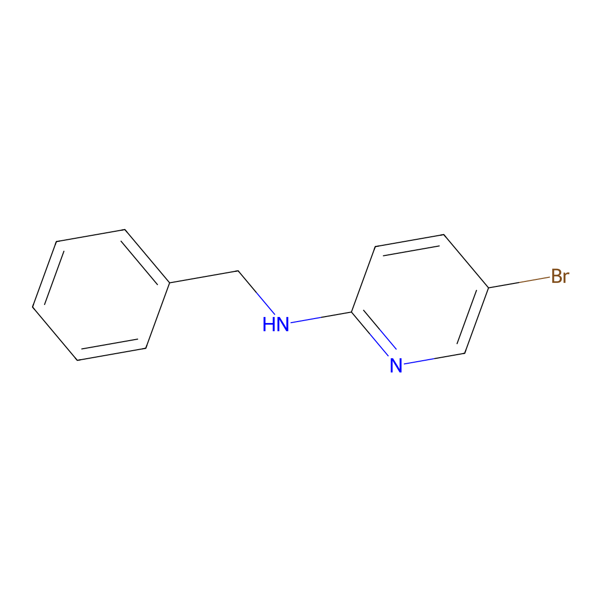 N-benzyl-5-bromopyridin-2-amine molecular structure, CAS 280116-83-8