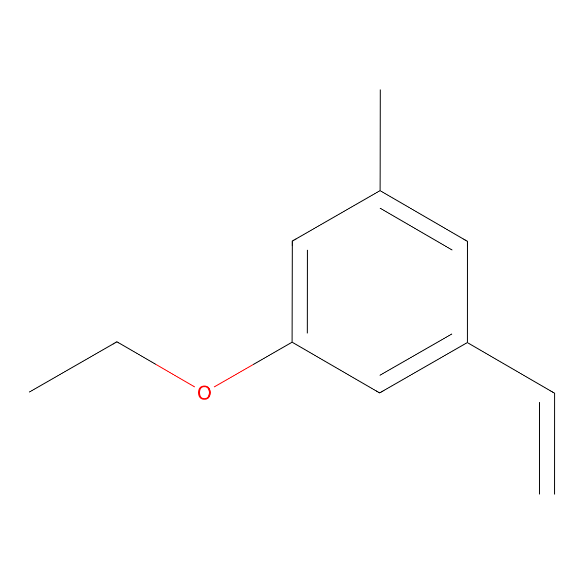 1-Ethoxy-3-methyl-5-vinylbenzene molecular structure, CAS 2801182-49-8