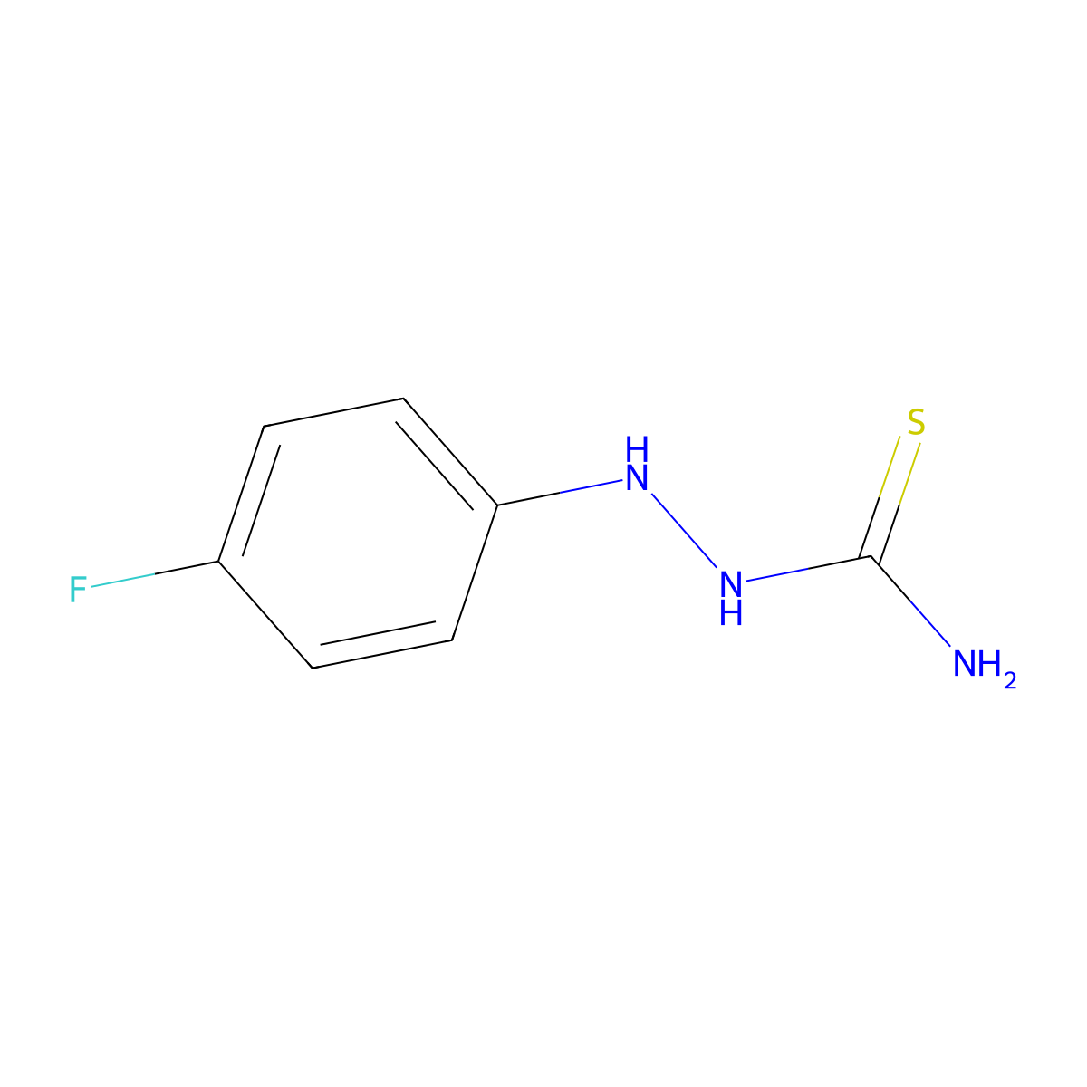 [(4-Fluorophenyl)amino]thiourea molecular structure, CAS 280133-47-3