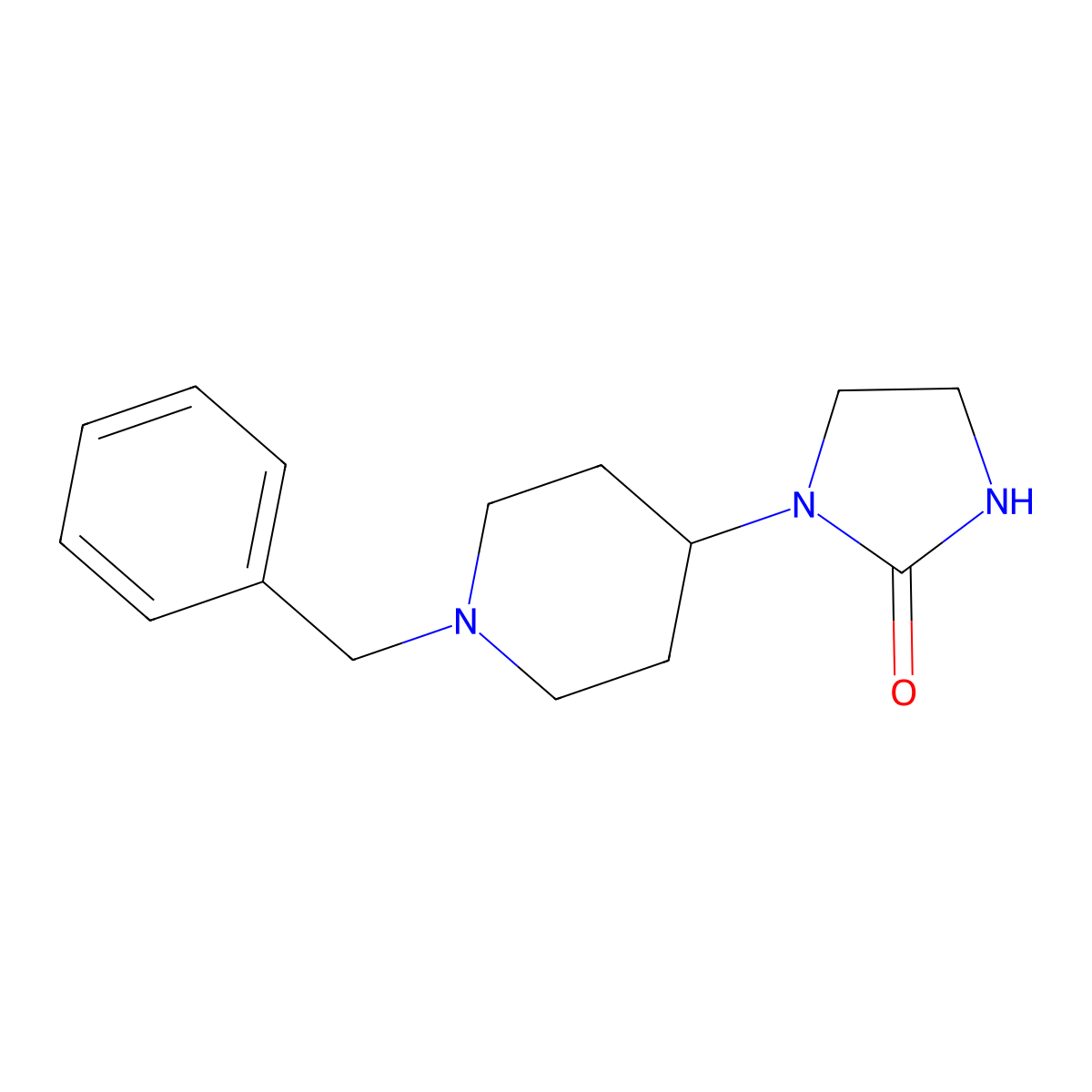 1-(1-Benzyl-piperidin-4-yl)-imidazolidin-2-one molecular structure, CAS 280141-74-4