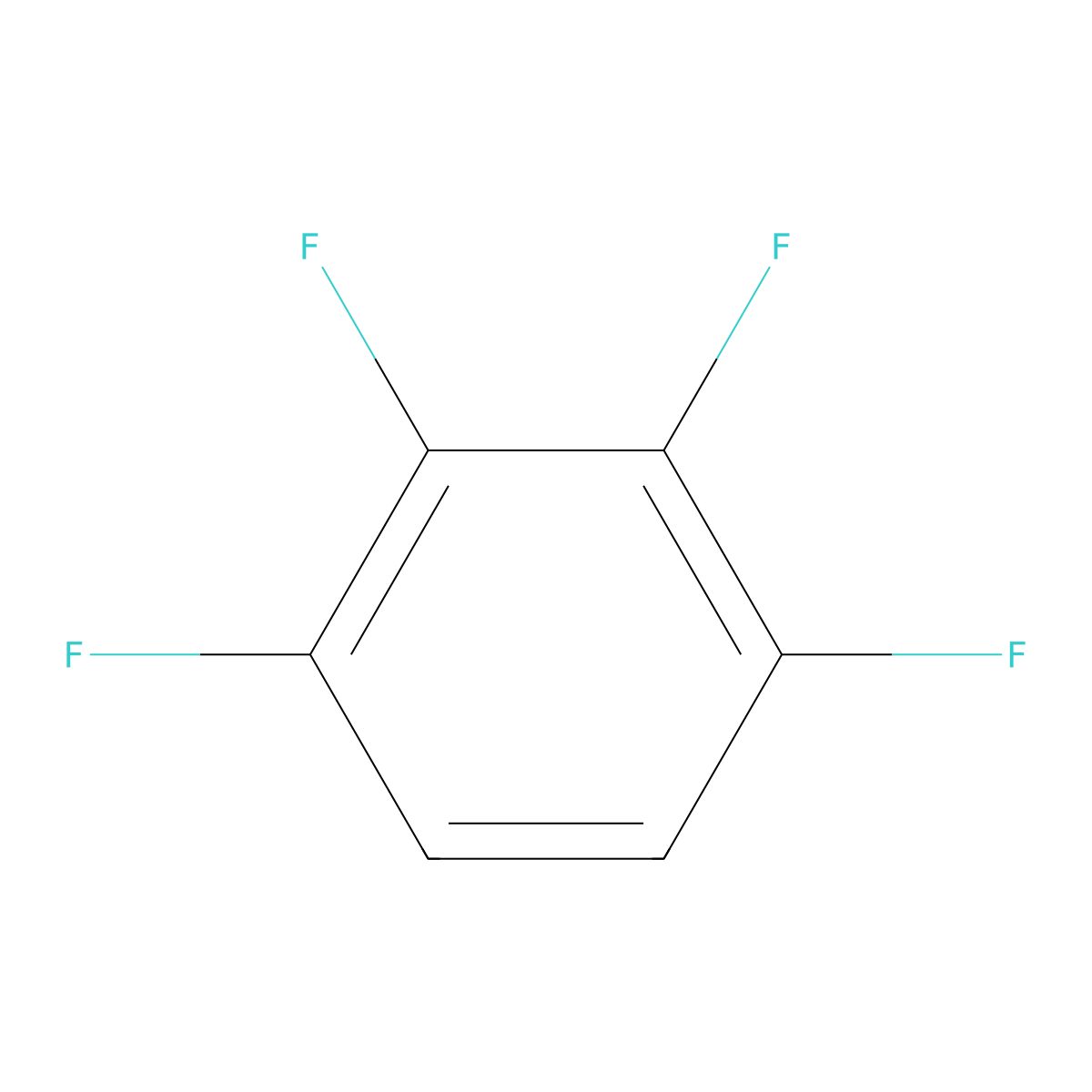 1,2,3,4-Tetrafluorobenzene molecular structure, CAS 28016-01-5