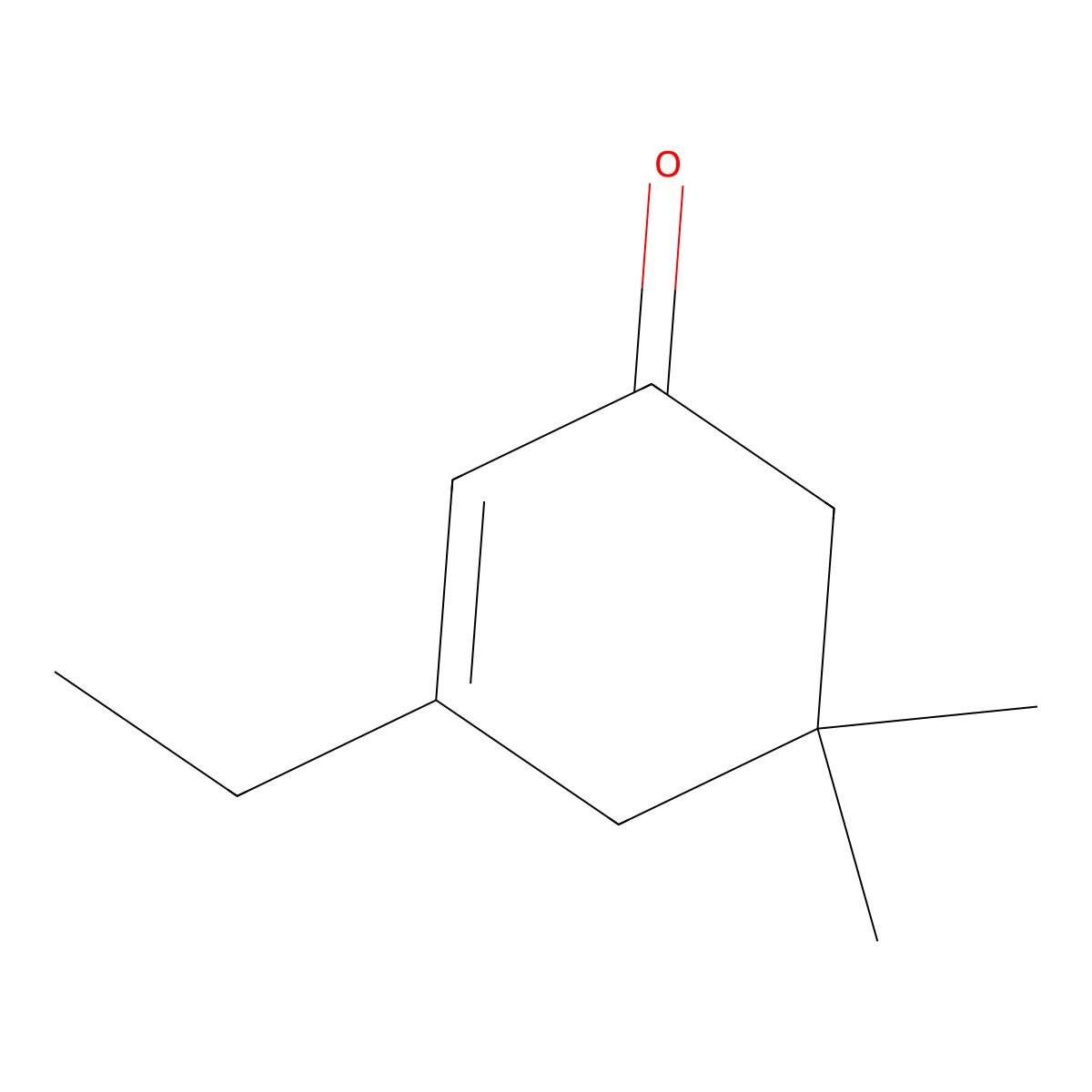 3-Ethyl-5,5-dimethylcyclohex-2-en-1-one molecular structure, CAS 28017-78-9