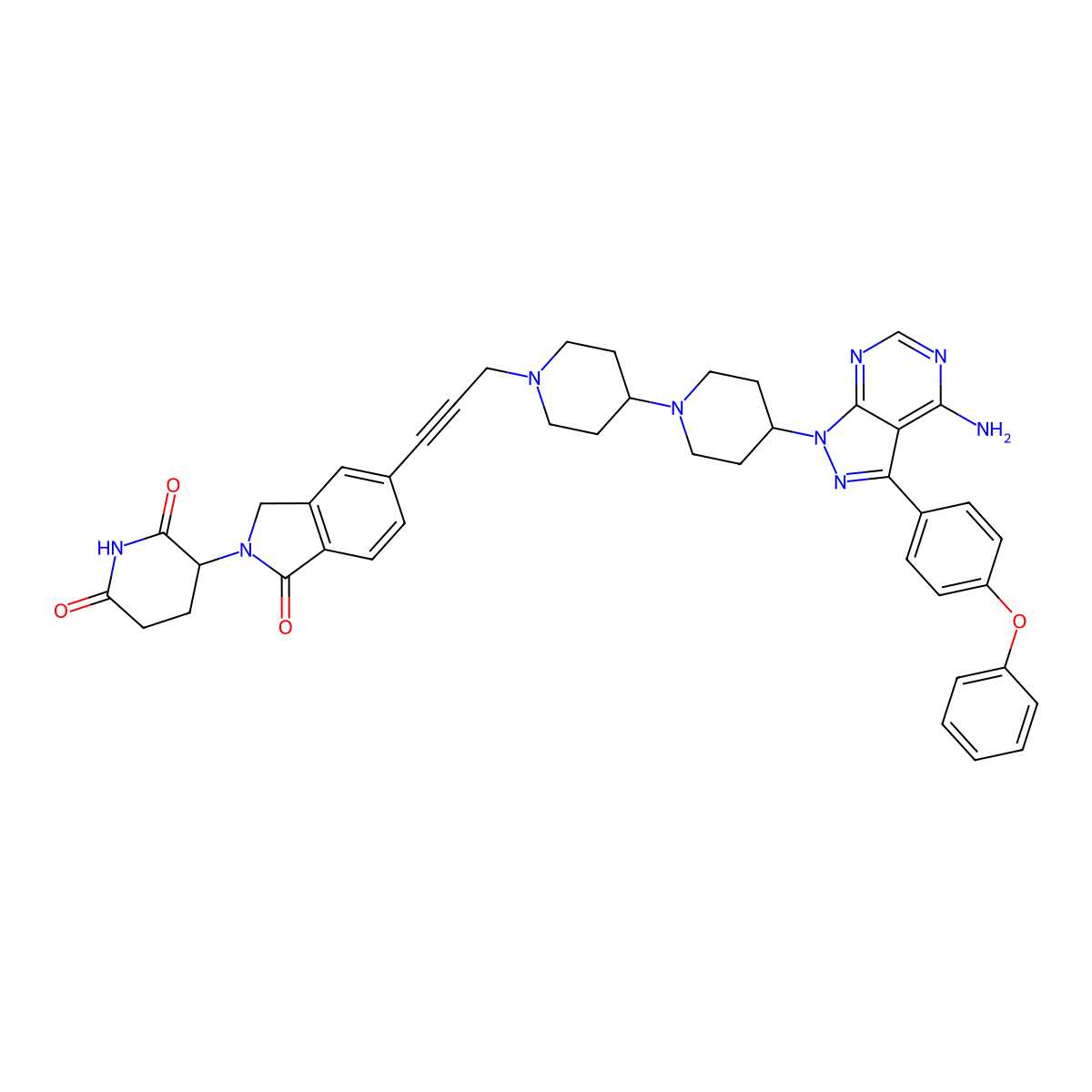 PROTAC BTK Degrader-1 molecular structure, CAS 2801715-13-7