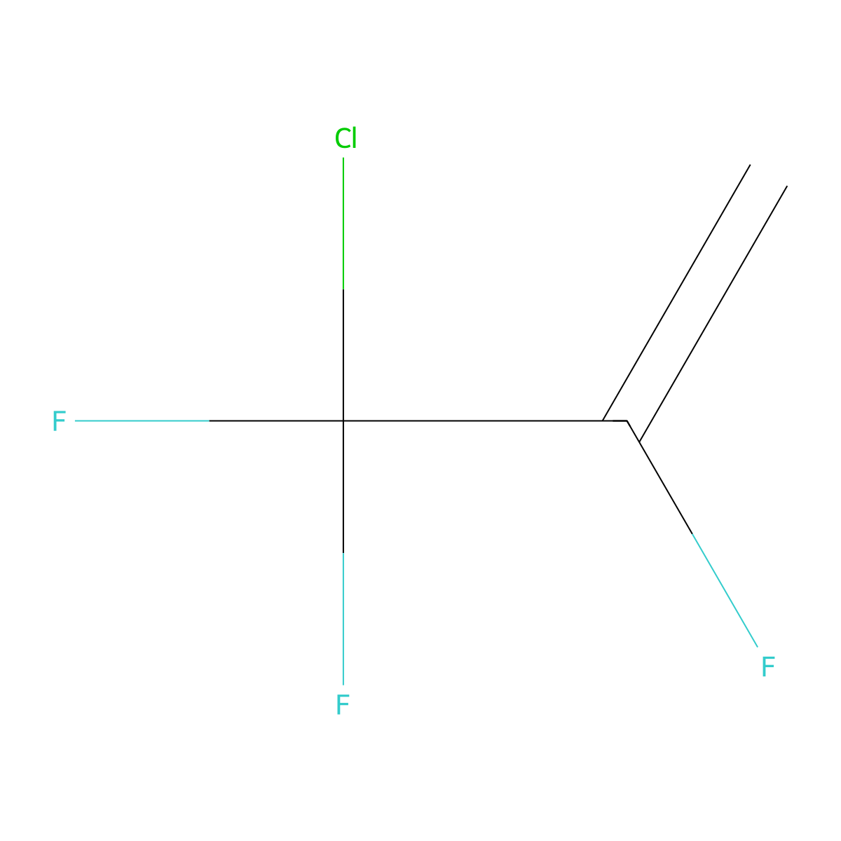 3-Chloro-2,3,3-trifluoroprop-1-ene molecular structure, CAS 2802-72-4