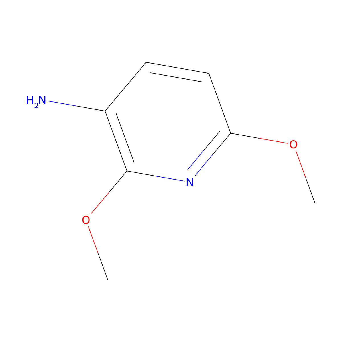 2,6-Dimethoxypyridin-3-amine molecular structure, CAS 28020-37-3