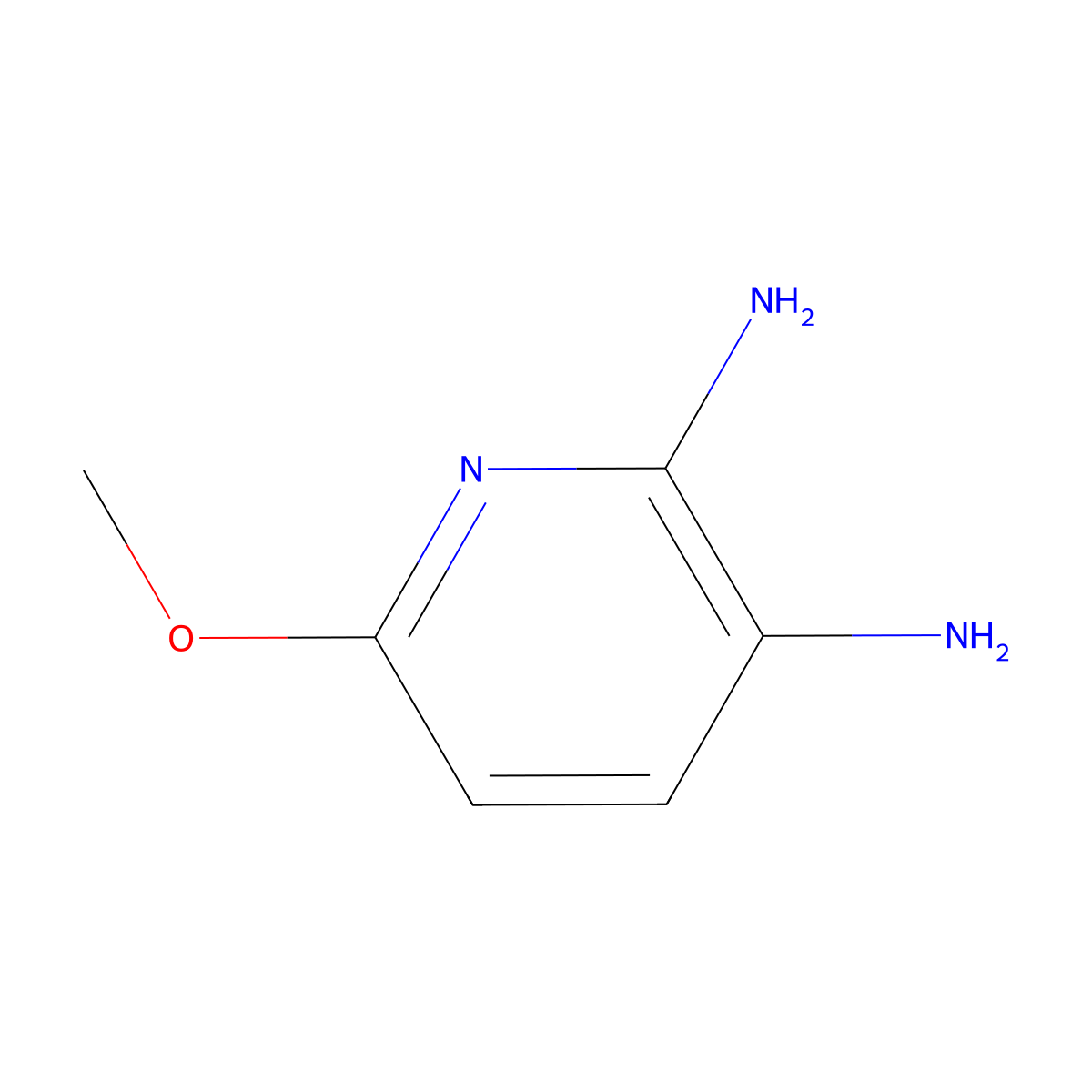 2,3-Diamino-6-methoxypyridine molecular structure, CAS 28020-38-4