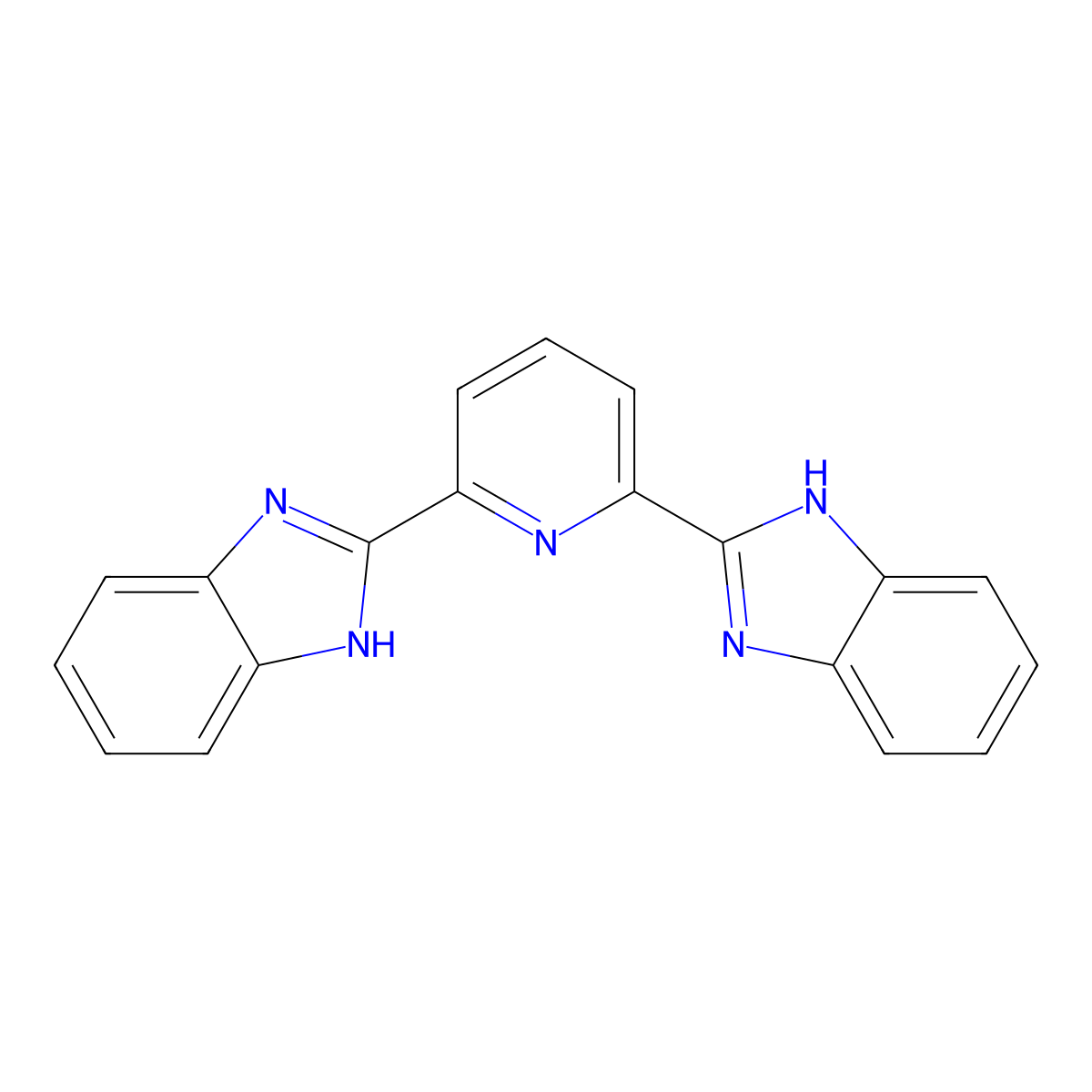 2,6-Bis(benzimidazol-2-yl)pyridine molecular structure, CAS 28020-73-7
