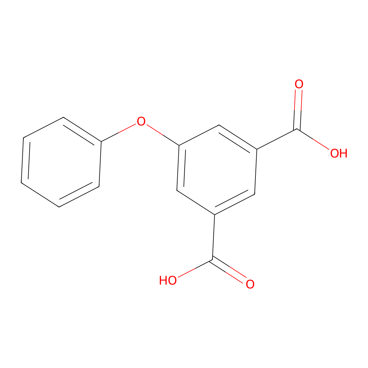 1,3-Benzenedicarboxylic acid, 5-phenoxy- molecular structure, CAS 28023-55-4