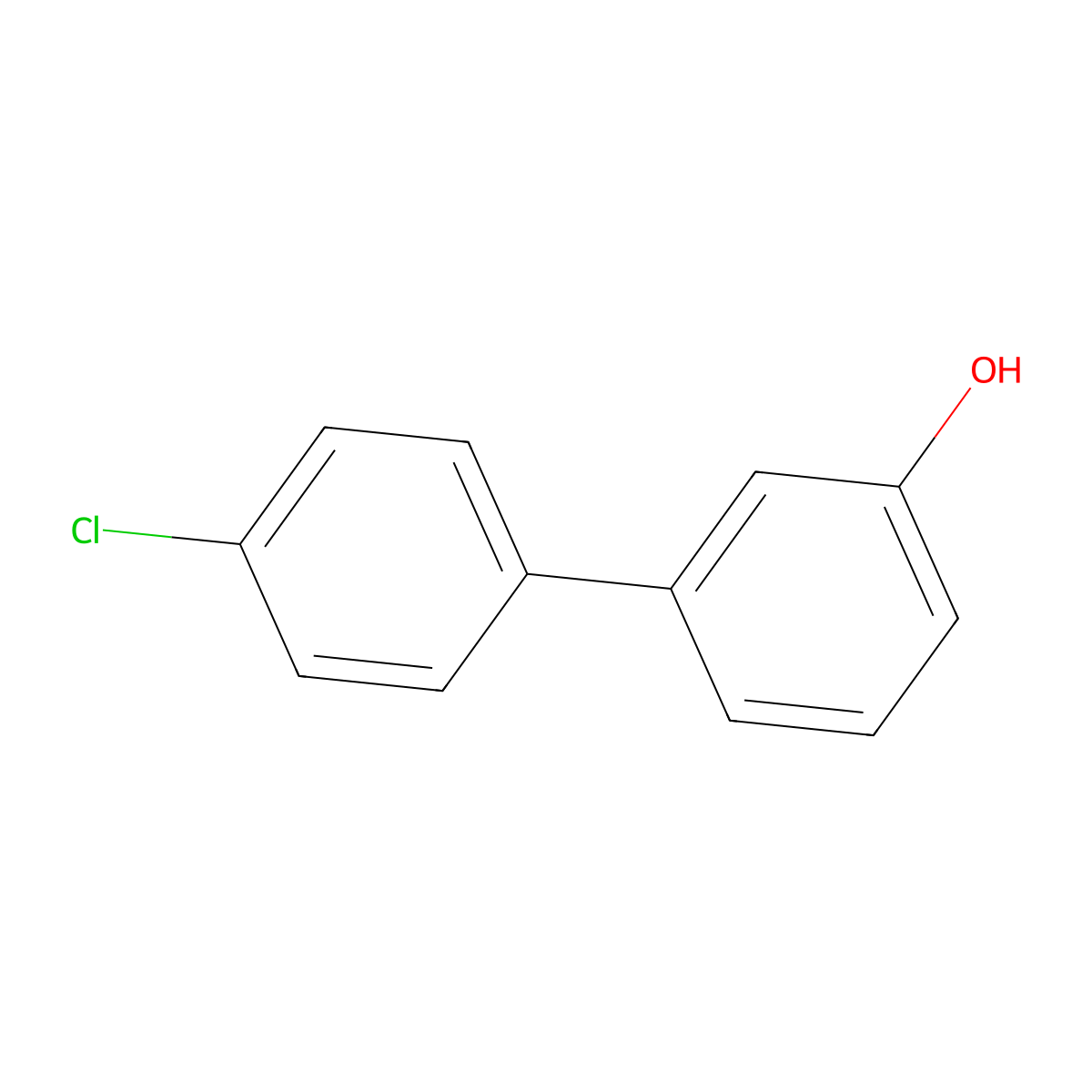 3-(4-Chlorophenyl)phenol molecular structure, CAS 28023-90-7
