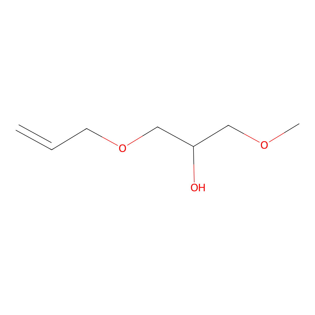1-Methoxy-3-(2-propen-1-yloxy)-2-propanol molecular structure, CAS 28025-23-2